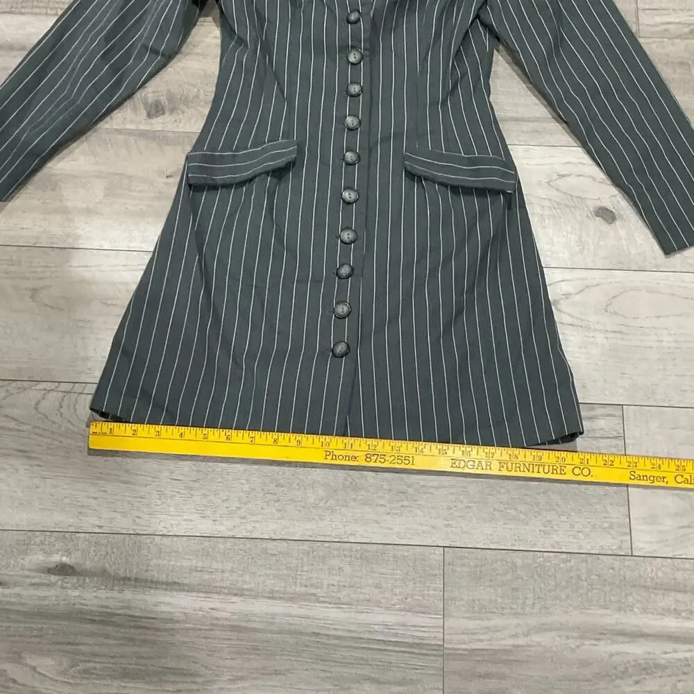 Alyn Paige pinstripe blazer dress size 5/6 - Picture 7 of 12